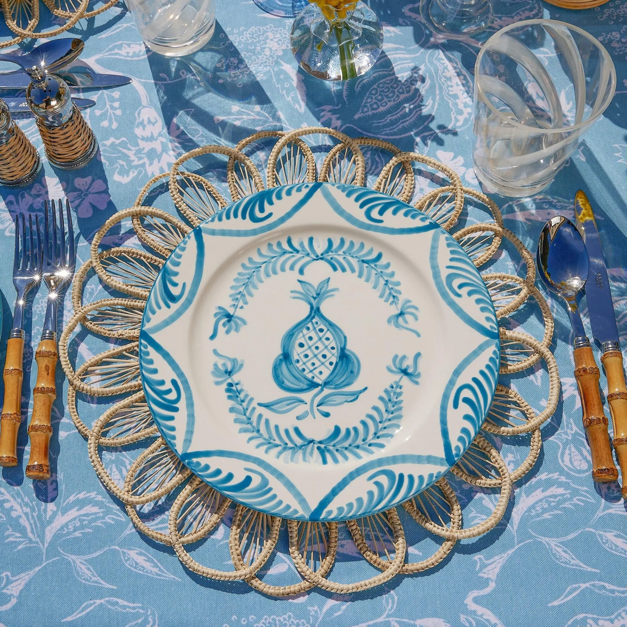 Blue Melograno Dinner Plate|Mrs. Alice Hot