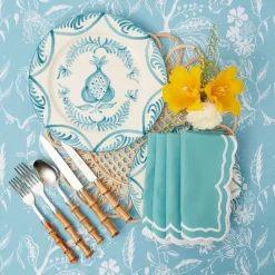 Blue Melograno Dinner Plates (Set Of 4)|Mrs. Alice Sale