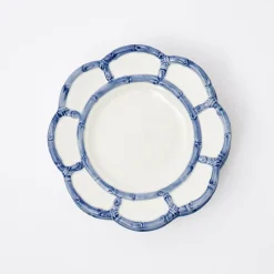 Blue Petal Bamboo Starter Plate|Mrs. Alice Online
