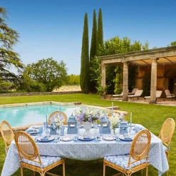 Blue Petal Bamboo Starter Plate|Mrs. Alice Online