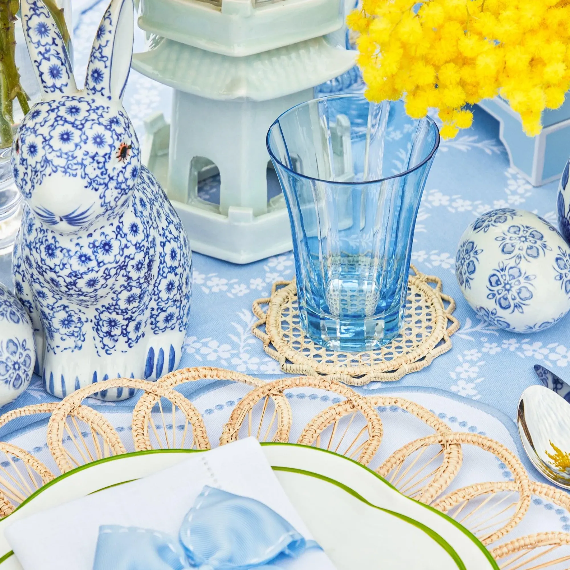 Blue Positano Glasses (Set Of 4)|Mrs. Alice Hot