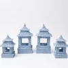 Blue Rattan Pagoda Lantern Set|Mrs. Alice