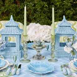 Blue Rattan Pagoda Lantern|Mrs. Alice