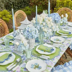 Blue Tulip Dinner & Starter Plates (Set Of 8)|Mrs. Alice Sale