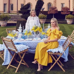 Blue Tulip Dinner Plates (Set Of 4)|Mrs. Alice Best