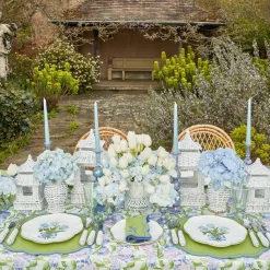 Blue Tulip Dinner Plates (Set Of 4)|Mrs. Alice Best