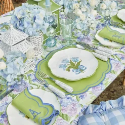 Blue Tulip Dinner Plates (Set Of 4)|Mrs. Alice Best