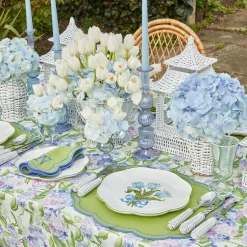 Blue Tulip Dinner Plates (Set Of 4)|Mrs. Alice Discount