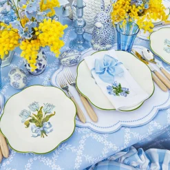 Blue Tulip Starter Plates (Set Of 4)|Mrs. Alice Online