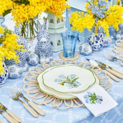 Blue Tulip Starter Plates (Set Of 4)|Mrs. Alice Online