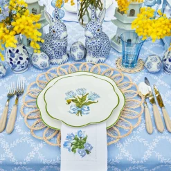 Blue Tulip Starter Plates (Set Of 4)|Mrs. Alice Sale