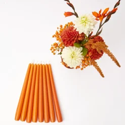 Burnt Orange Candles (Set Of 8)|Mrs. Alice New
