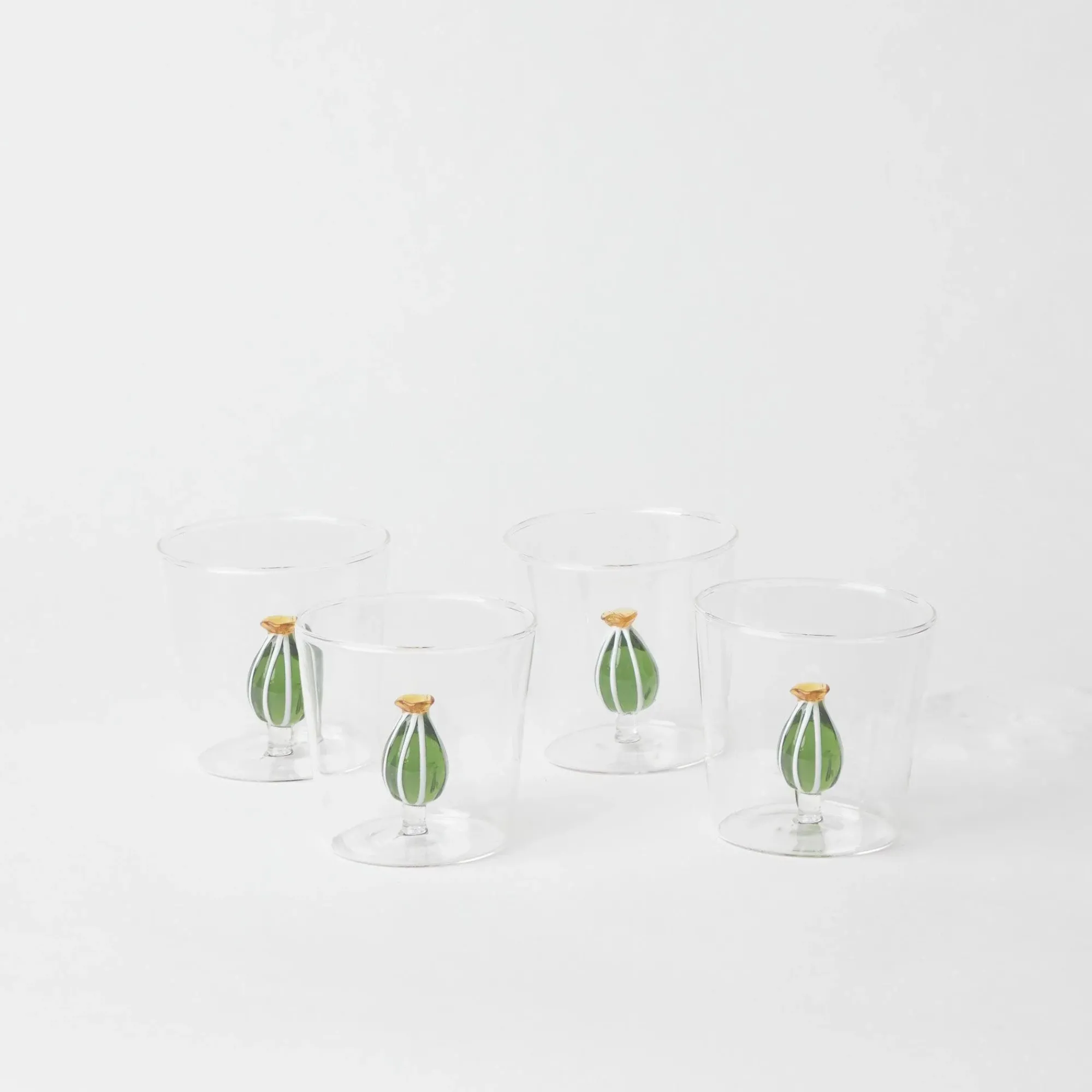 Cactus Water Glasses (Set 4)|Mrs. Alice Best