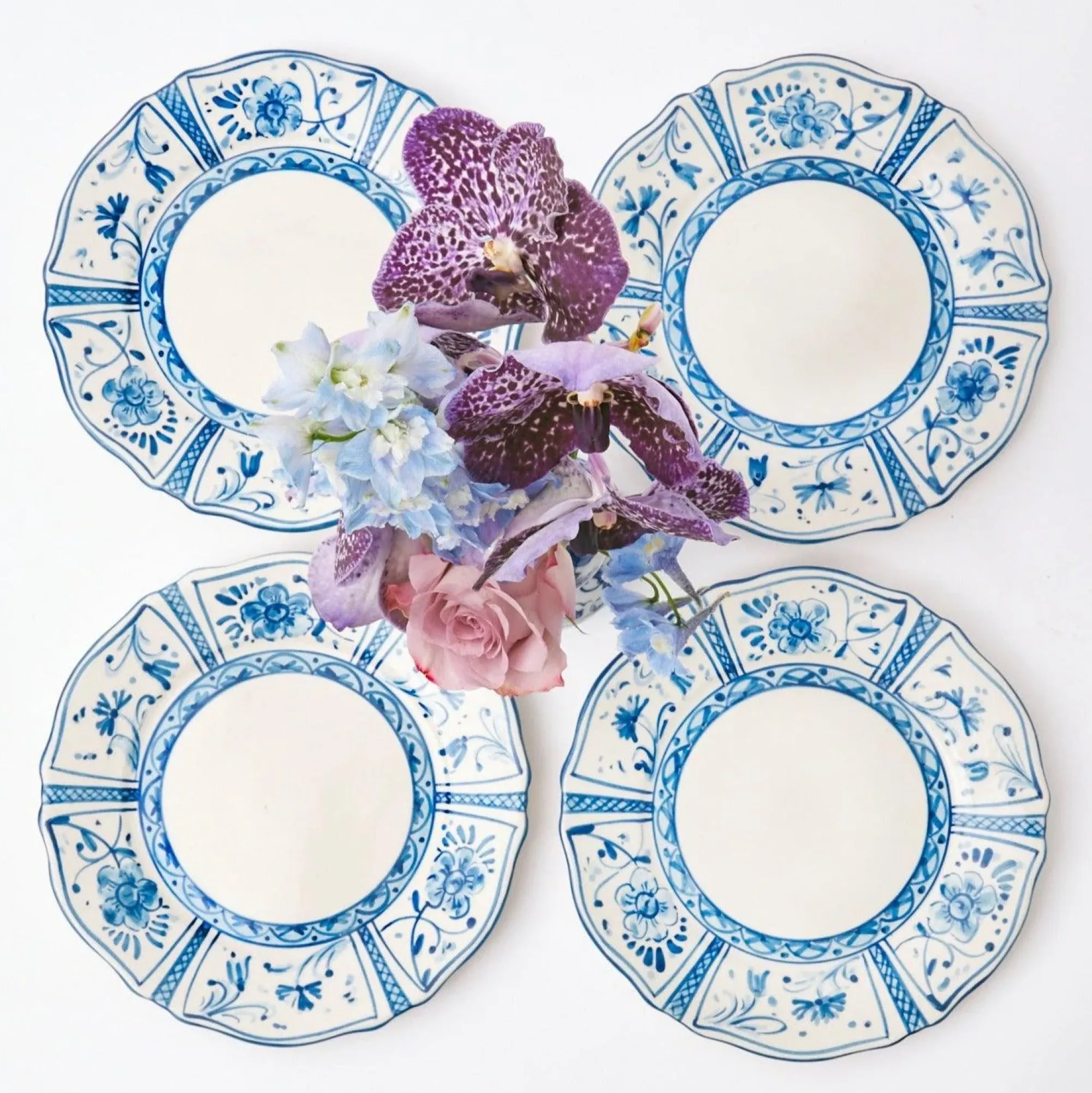 Cadiz Hand Painted Starter Plates (Set Of 4)|Mrs. Alice New
