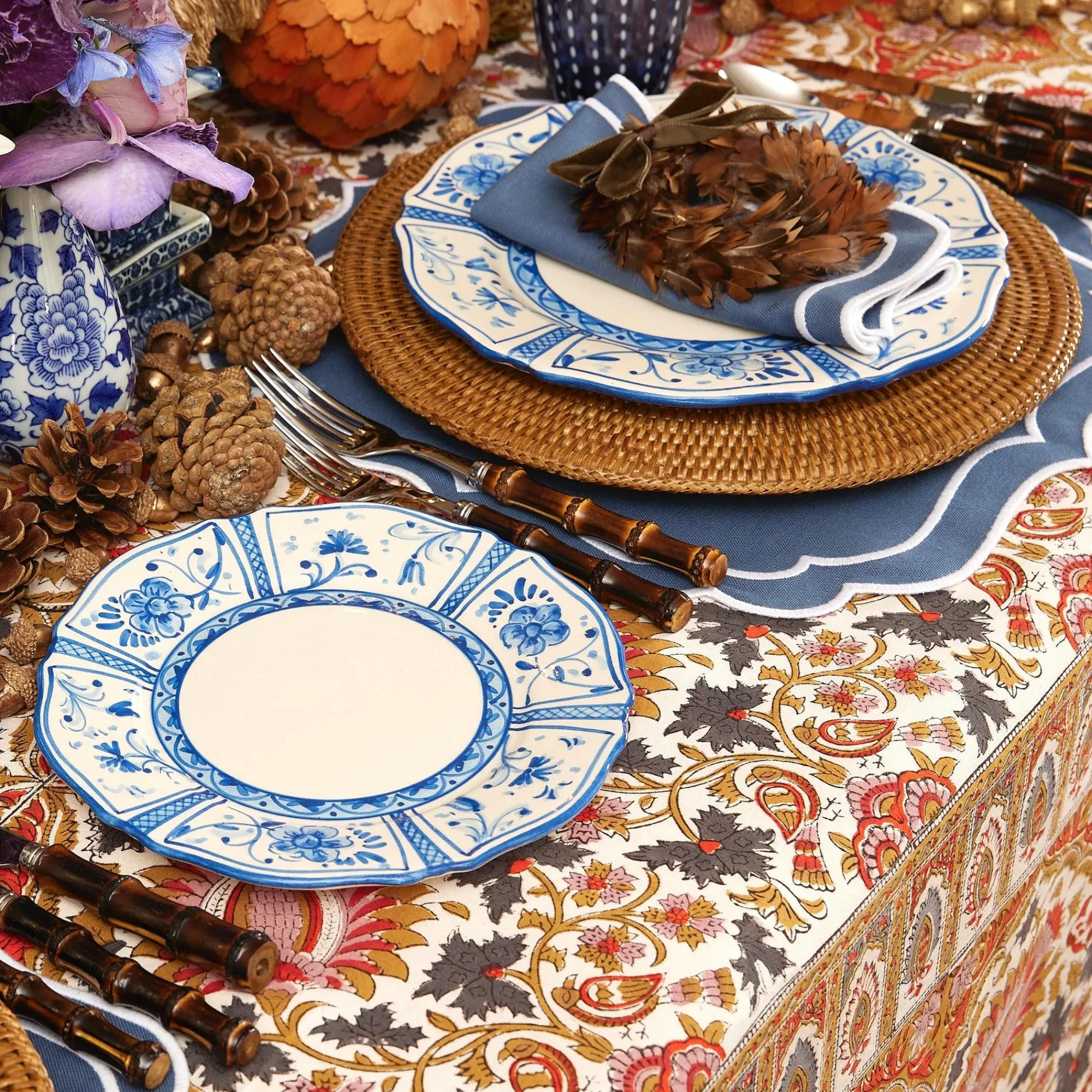 Cadiz Hand Painted Starter Plates (Set Of 4)|Mrs. Alice New