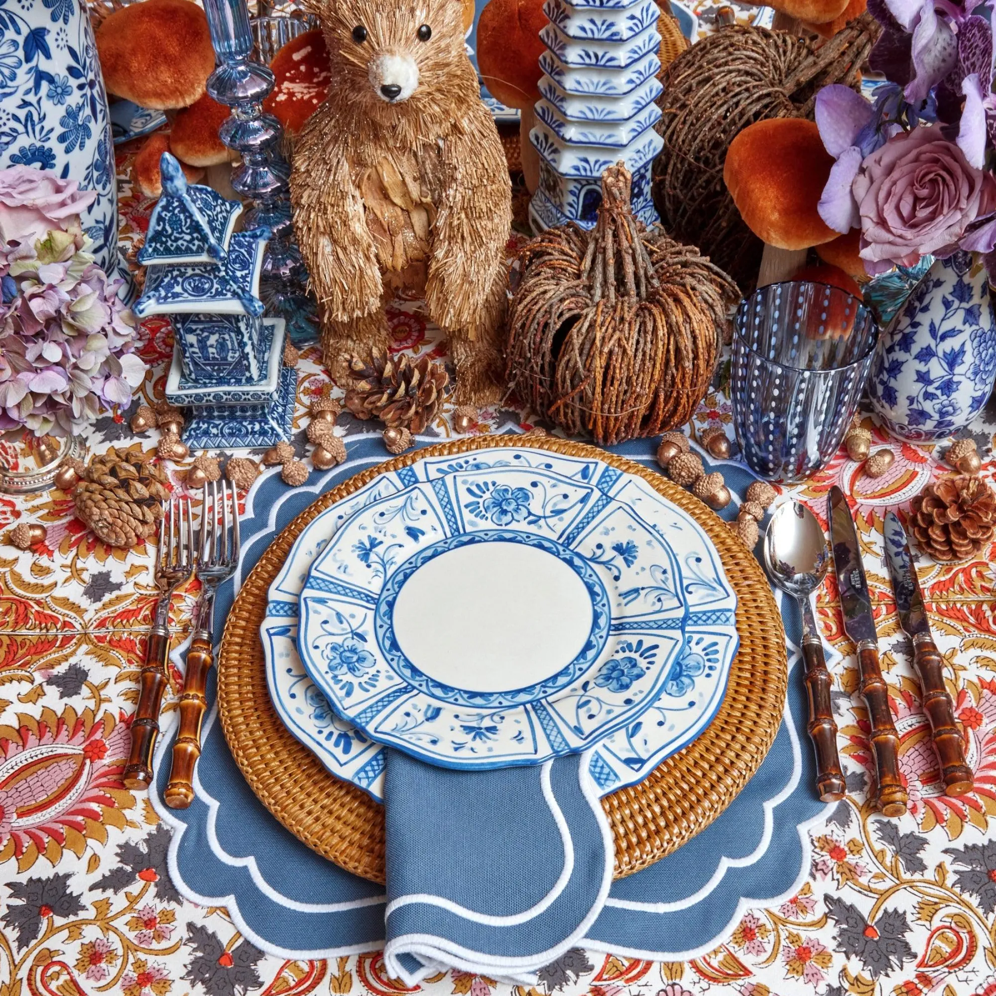 Cadiz Hand Painted Starter Plates (Set Of 4)|Mrs. Alice New