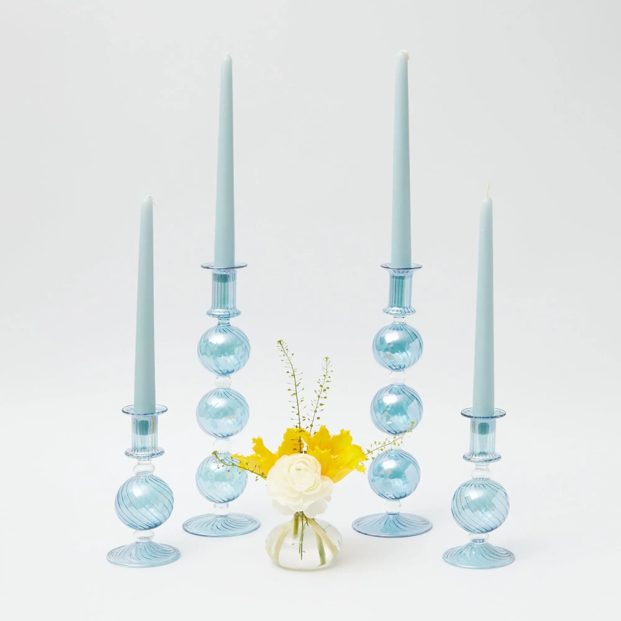 Camille Azure Candle Set (Blue)|Mrs. Alice Discount