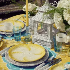 Camille Azure Candle Set (Yellow)|Mrs. Alice New