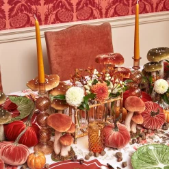 Camille Chestnut Candle Holders (Pair)|Mrs. Alice Discount