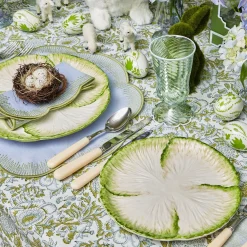 Capri Lettuce Dinner & Starter Plate (Set Of 8)|Mrs. Alice Discount