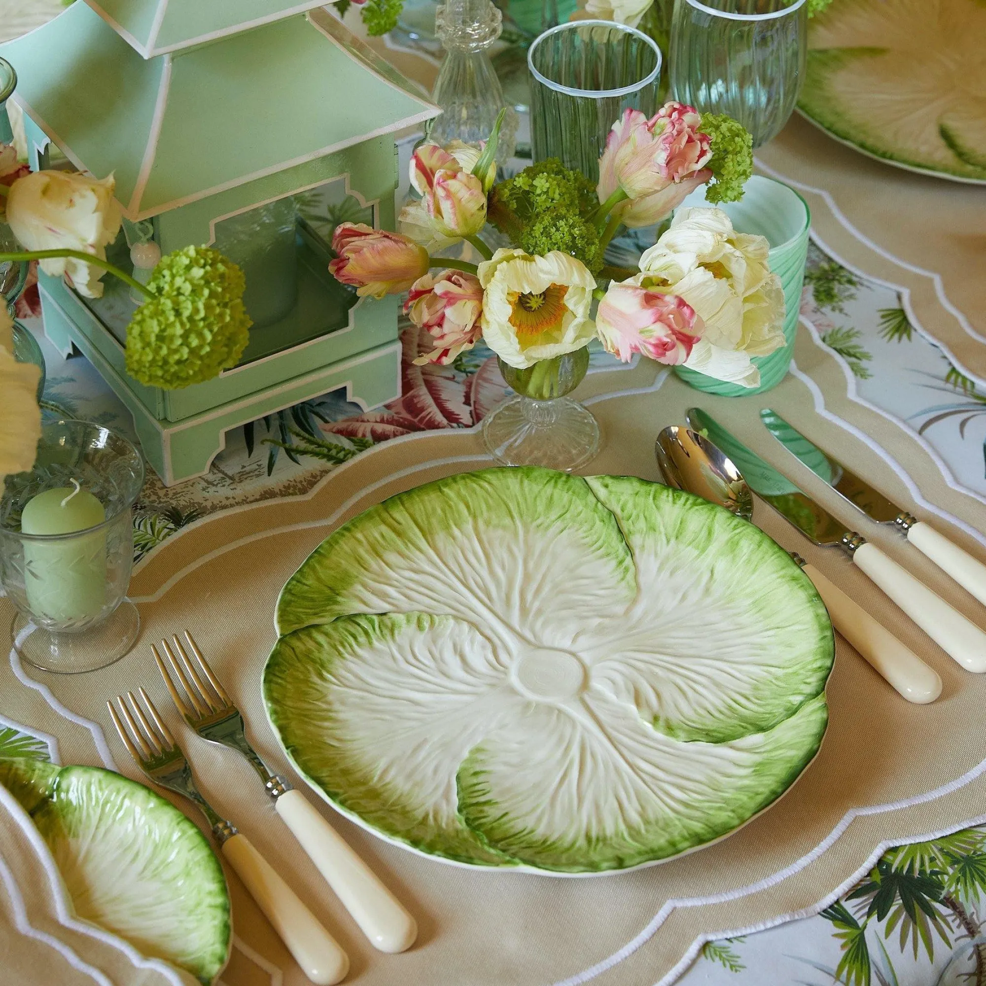 Capri Lettuce Dinner Plate (Set Of 4)|Mrs. Alice Hot