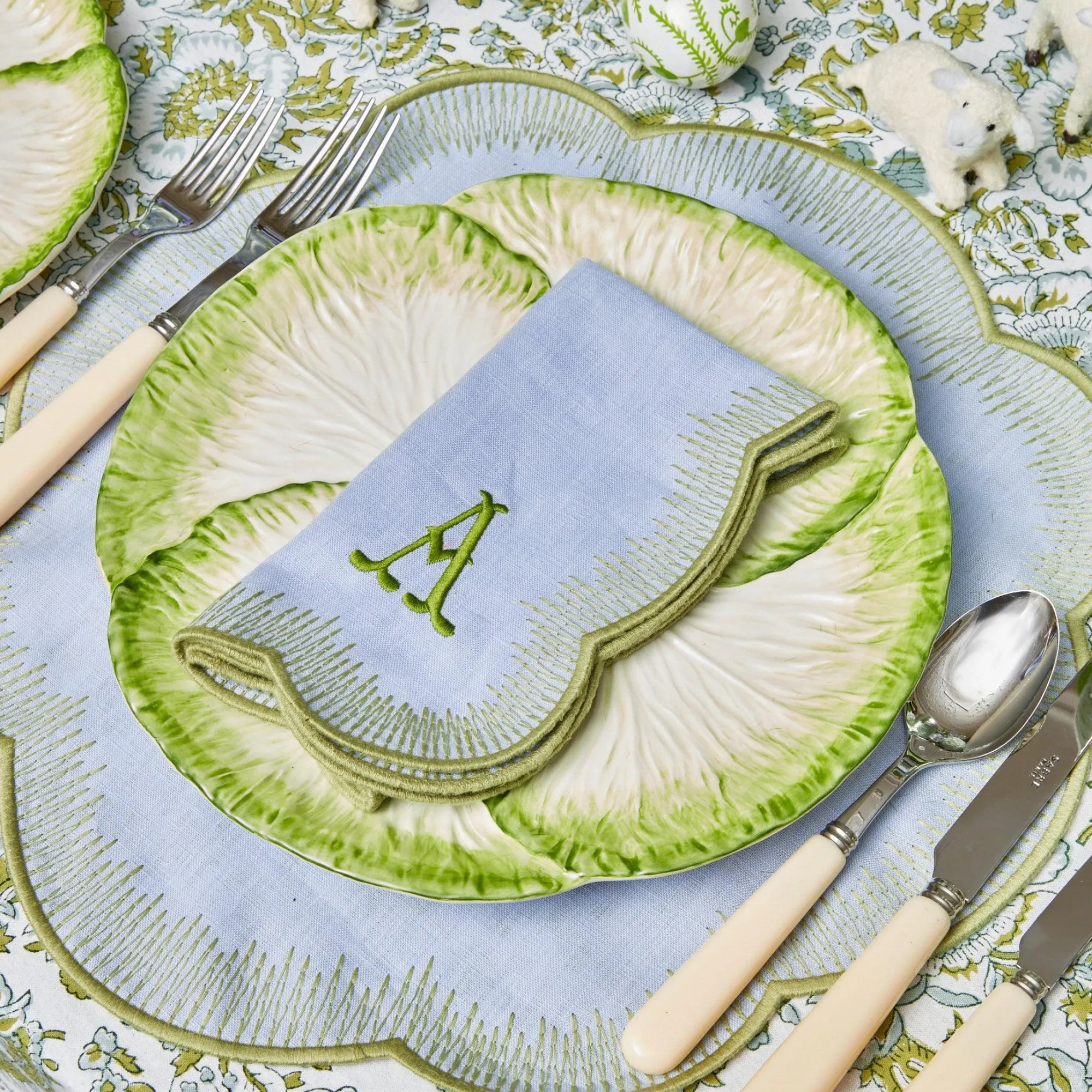 Capri Lettuce Dinner Plate (Set Of 4)|Mrs. Alice Clearance