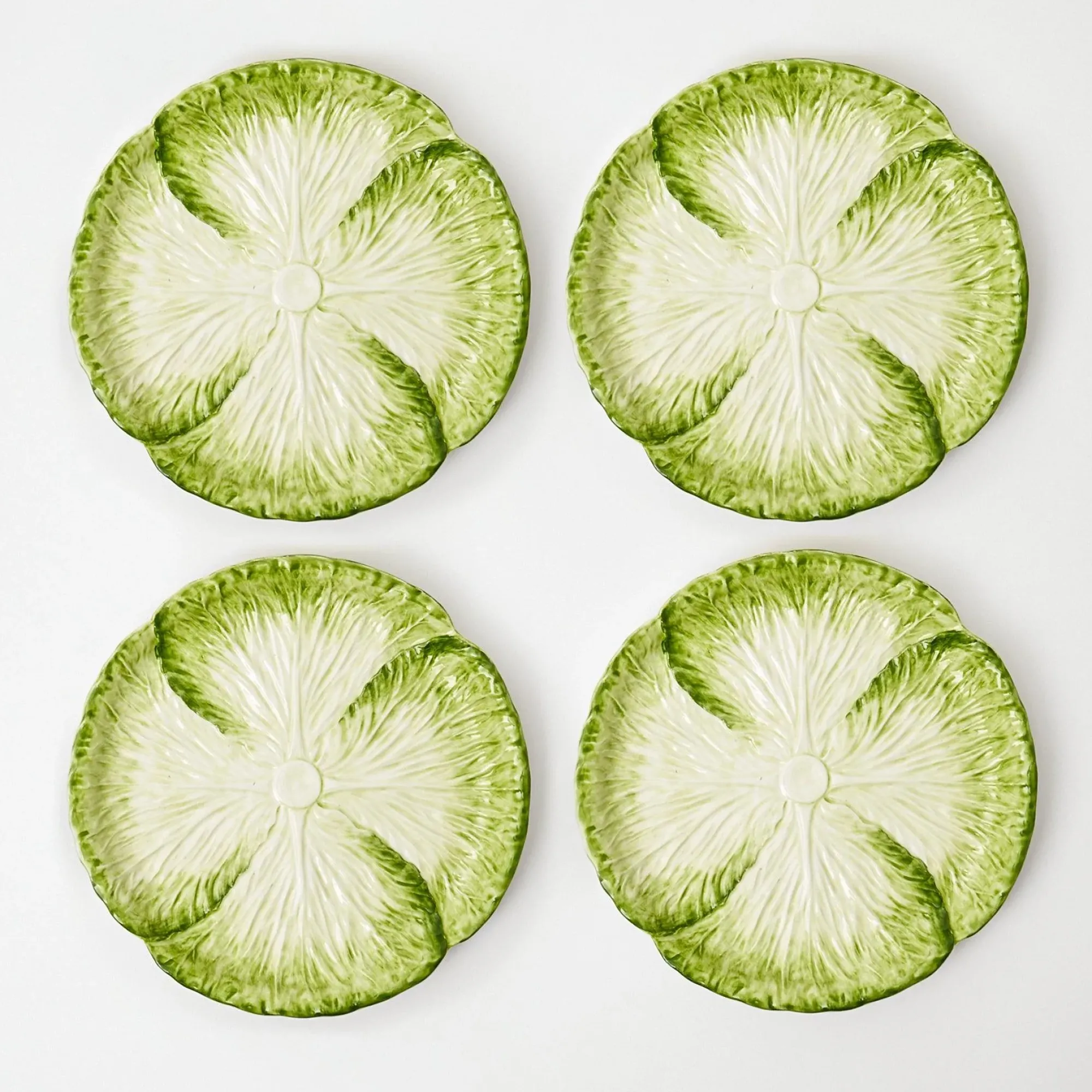 Capri Lettuce Starter Plate (Set Of 4)|Mrs. Alice Clearance