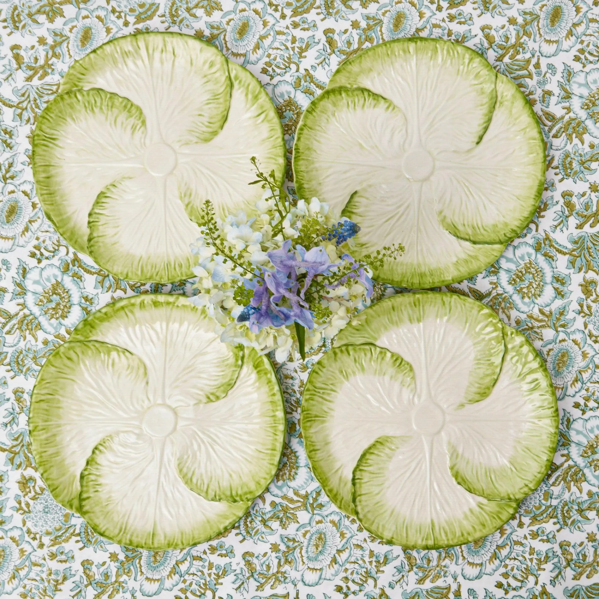 Capri Lettuce Starter Plate (Set Of 4)|Mrs. Alice Clearance