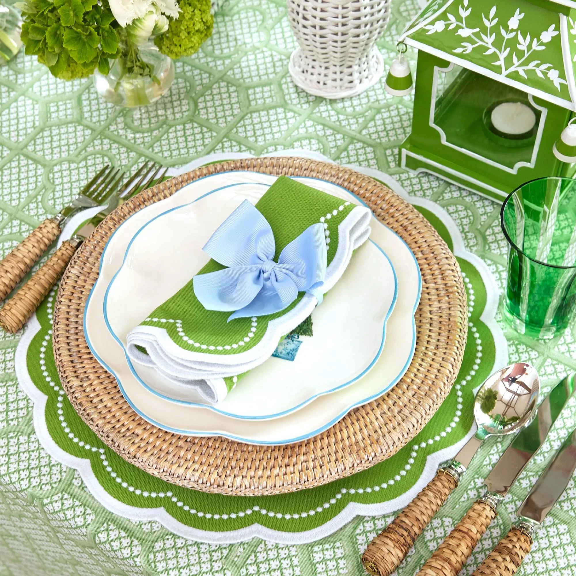 Cecily Green Napkins (Set Of 4)|Mrs. Alice Outlet