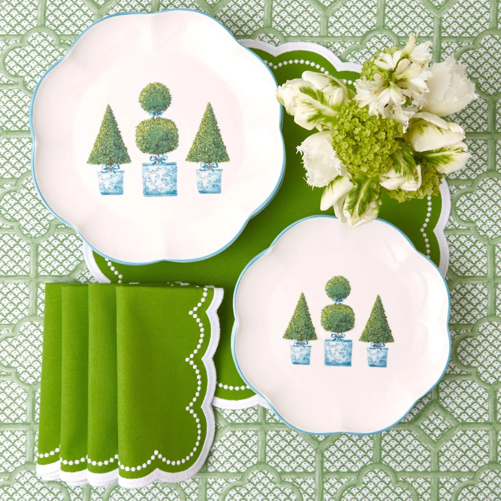 Cecily Green Napkins (Set Of 4)|Mrs. Alice Outlet
