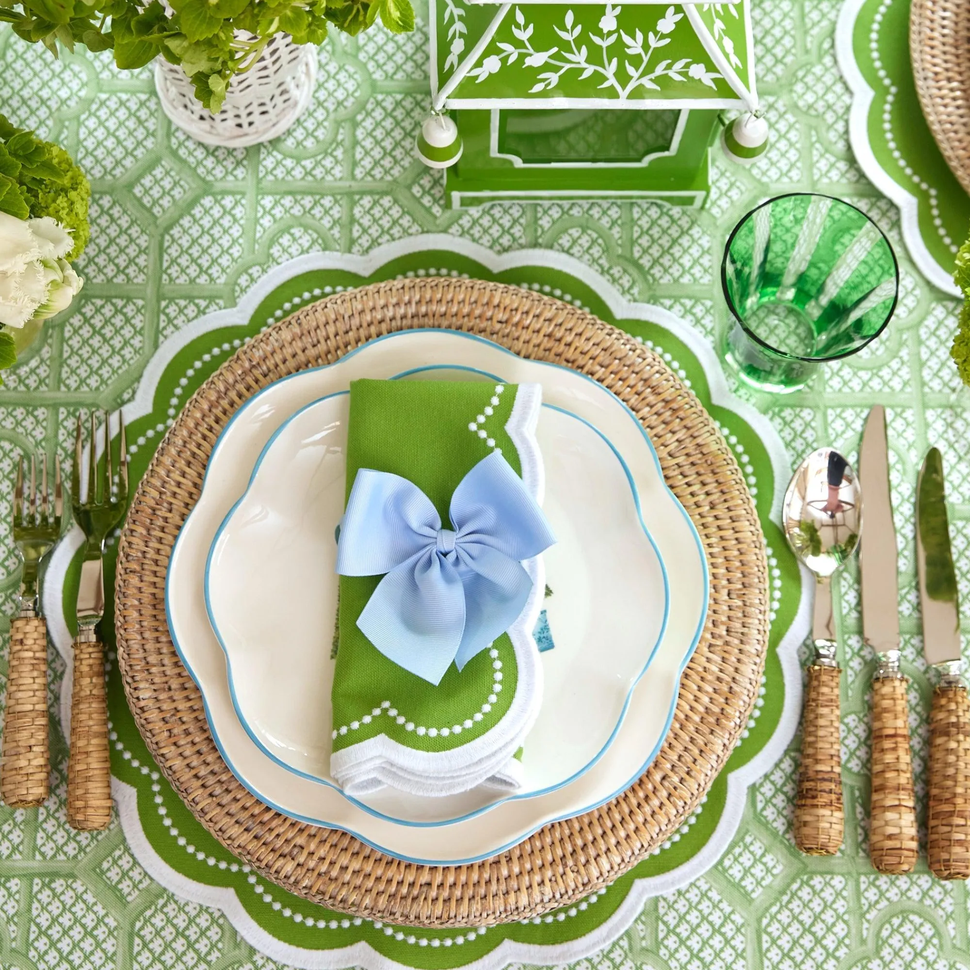 Cecily Green Napkins (Set Of 4)|Mrs. Alice Outlet