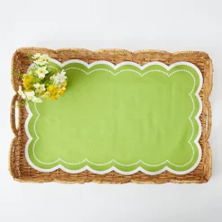 Cecily Green Tray Liner|Mrs. Alice Best