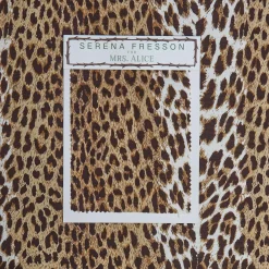 Chestnut Brown Leopard Fabric|Mrs. Alice Best