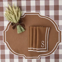 Chocolate Gingham Tablecloth|Mrs. Alice Online