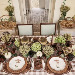 Chocolate Gingham Tablecloth|Mrs. Alice Online