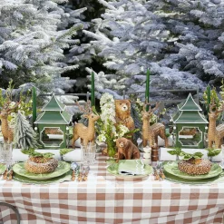 Chocolate Gingham Tablecloth|Mrs. Alice Online