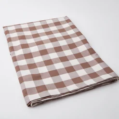 Chocolate Gingham Tablecloth|Mrs. Alice Online