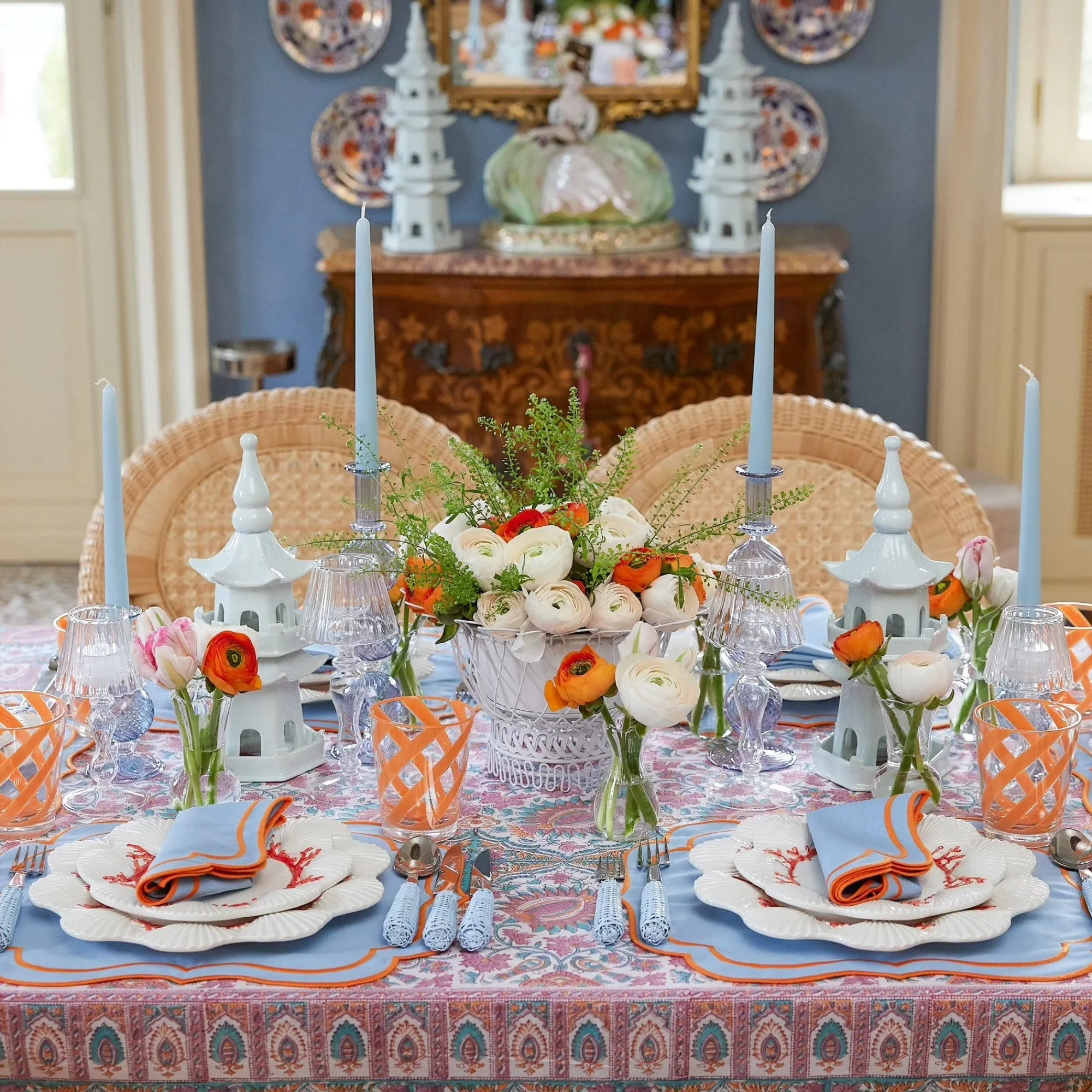 Coral Dinner Plates (Set Of 4)|Mrs. Alice Discount