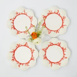 Coral Starter Plates (Set Of 4)|Mrs. Alice Hot