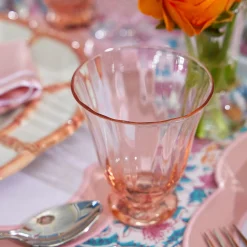 Coral Tulip Water Glass (Set Of 4)|Mrs. Alice Hot