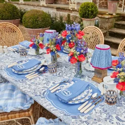 Coronation Blue Linen Napkins (Set Of 4)|Mrs. Alice Outlet
