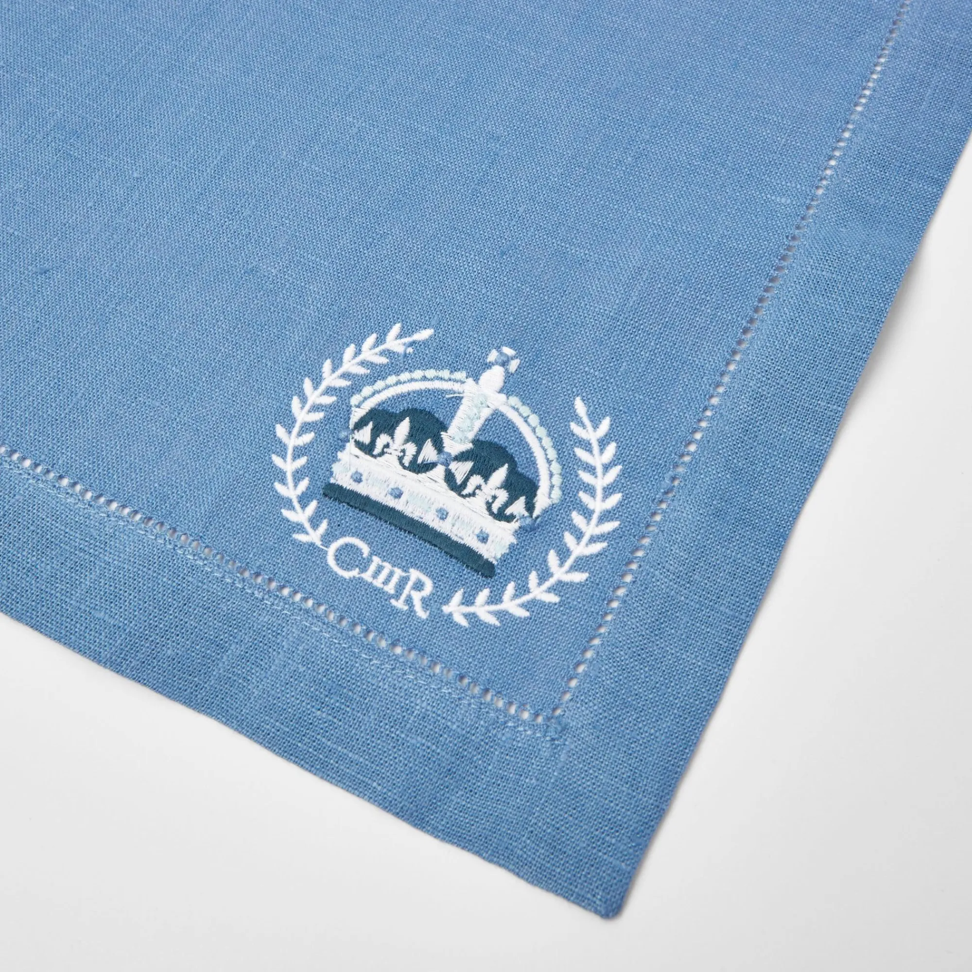 Coronation Blue Linen Napkins (Set Of 4)|Mrs. Alice Outlet