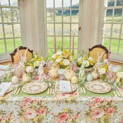 Dahlia Garland Dinner & Starter Plates (Set Of 8)|Mrs. Alice