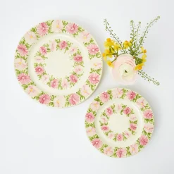 Dahlia Garland Dinner & Starter Plates (Set Of 8)|Mrs. Alice Sale