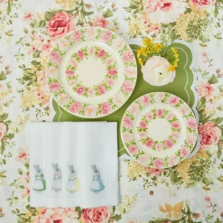 Dahlia Garland Dinner & Starter Plates (Set Of 8)|Mrs. Alice Sale