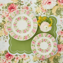 Dahlia Garland Dinner Plate|Mrs. Alice Outlet