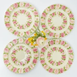Dahlia Garland Dinner Plate (Set Of 4)|Mrs. Alice Clearance
