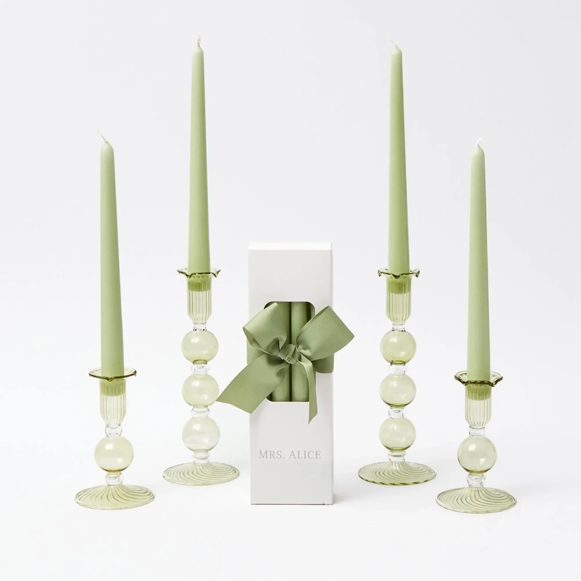 Eden Green Candle Set (Spring Green)|Mrs. Alice Sale