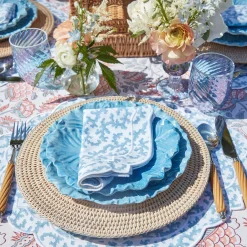 Edie Blue Coral Napkins (Set Of 4)|Mrs. Alice Outlet