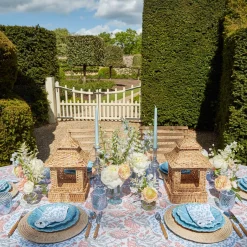 Edie Blue Coral Placemats (Set Of 4)|Mrs. Alice Sale